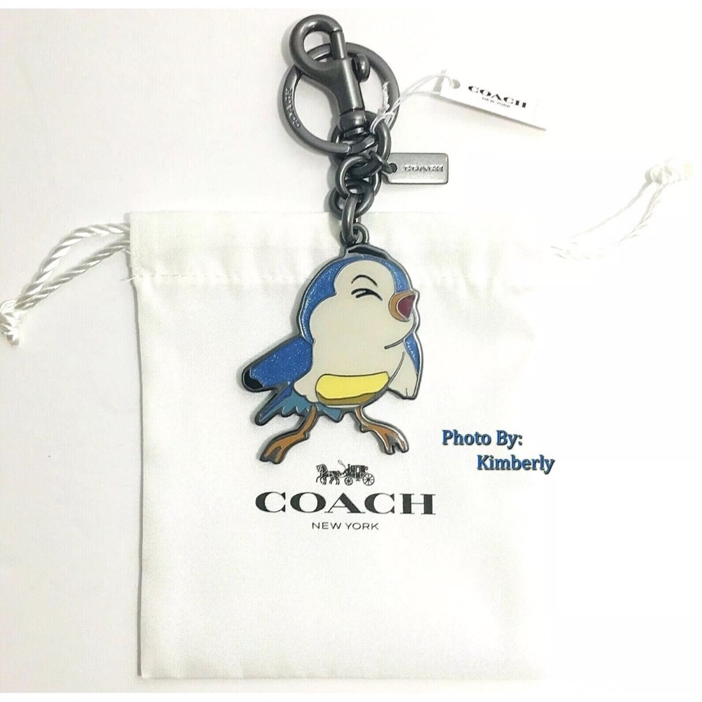 Coach Disney Bluebird Keychain Bag Charm NWT - Picture 6 of 8